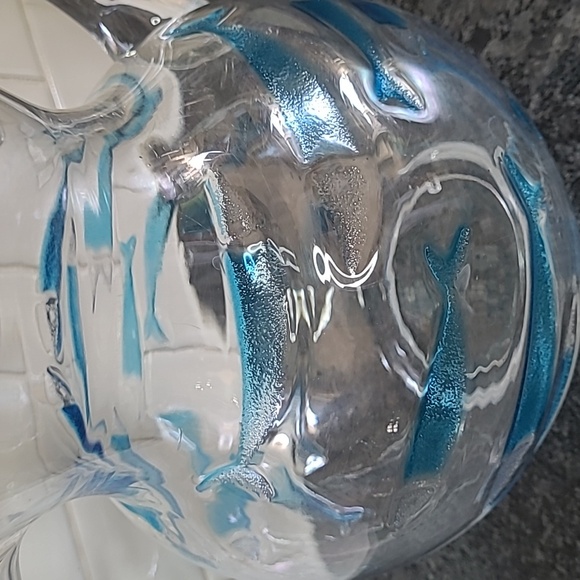 Acrylic Drink Pitcher - Blue Fish Design - Picture 3 of 9